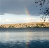 Rainbow over Coventry Lake