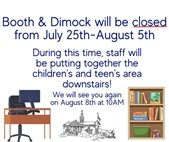 Library closed through August 5