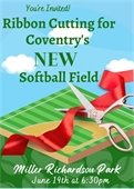 Ribbon-cutting for softball field