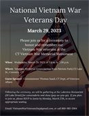 National Vietnam War Veterans Day Ceremony: March 29