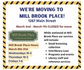 Library moving to Mill Brook Place